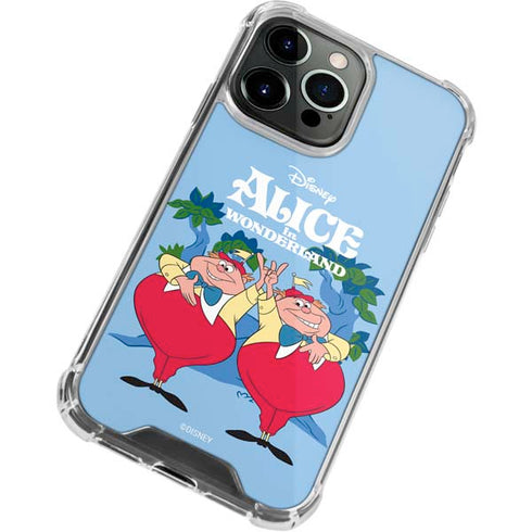 Disney Alice in Wonderland Tweedle Dee and Tweedle Dum iPhone 14 Pro Clear Case